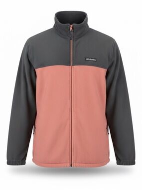 Columbia Men’s 2XLT Gray Salmon  Full Zip Fleece Jacket Big Tall